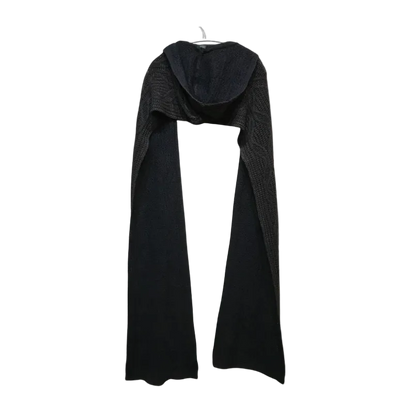 Diesel Black Hooded Scarf