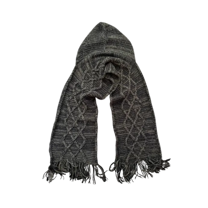 Diesel Black/Green Large Hooded Scarf