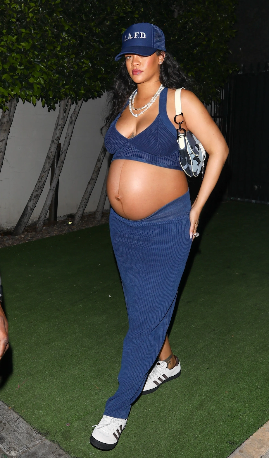 Christian Dior Blue Camouflage Saddle Bag