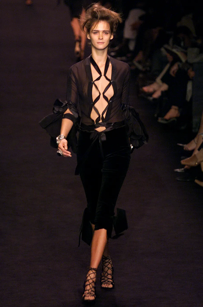 Yves Saint Laurent Velvet Tie Capri Pants