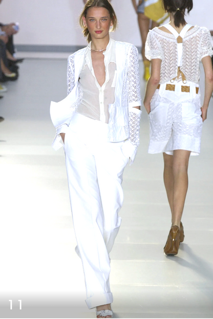 Chloé White Lace Cutout Jacket