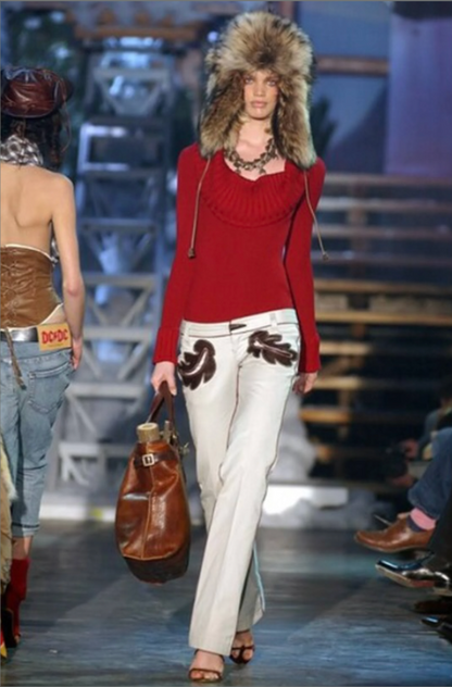 Dsquared² Cream Corduroy Pants