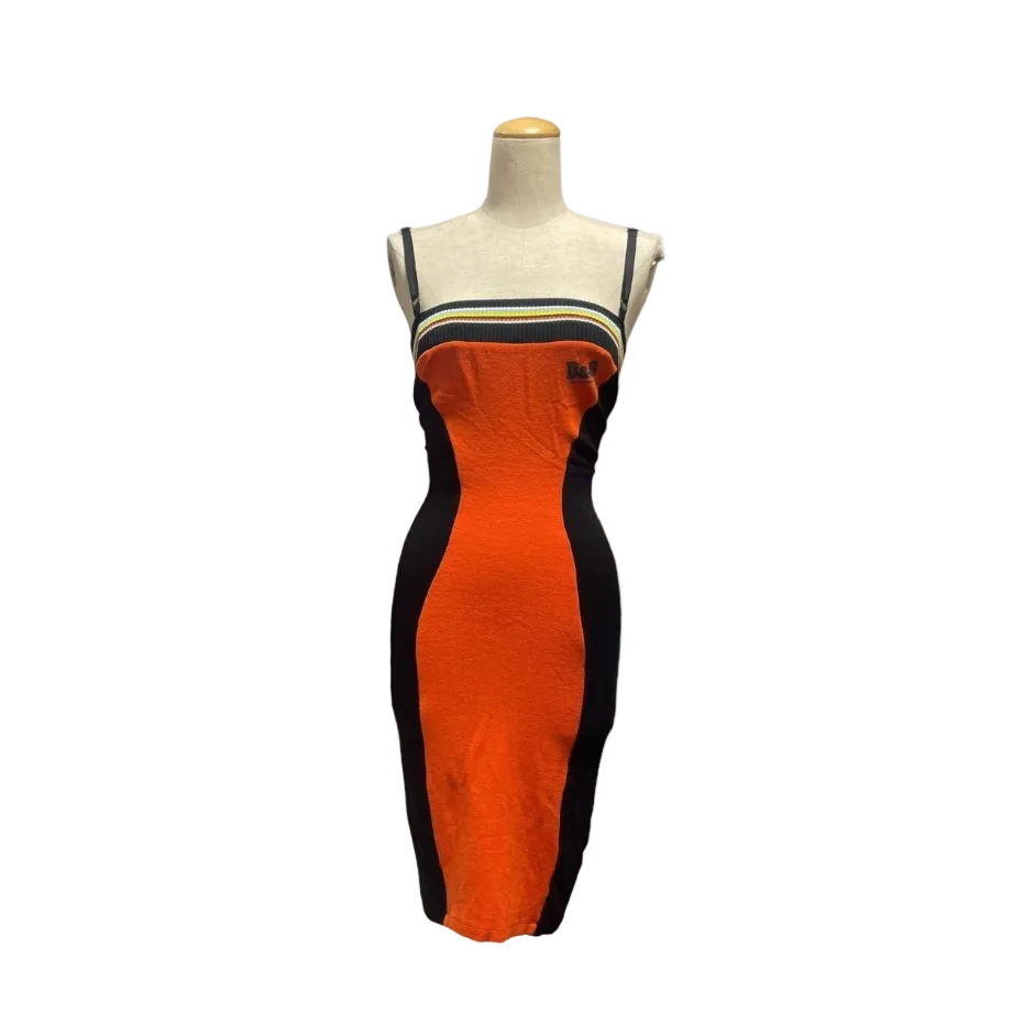 Dolce & Gabbana Orange Knit Dress
