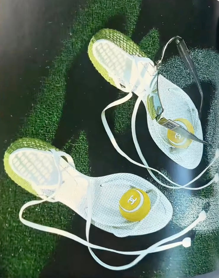 Chanel Tennis Ball Heels