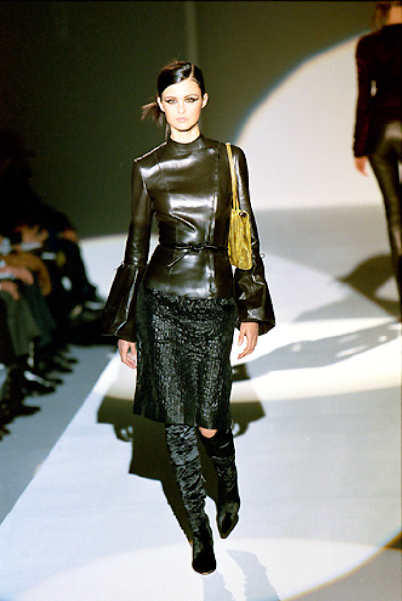 Gucci by Tom Ford Fitted Leather Jacket