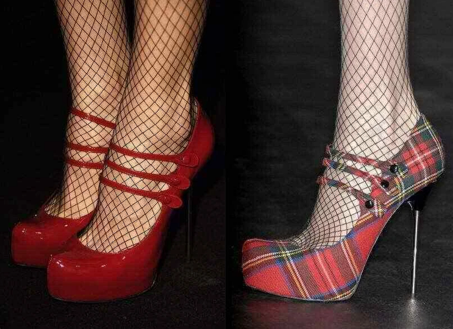 Dsquared² Tartan Plaid Heels
