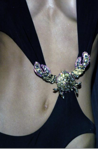 Dsquared² Rhinestone Crab Bracelet
