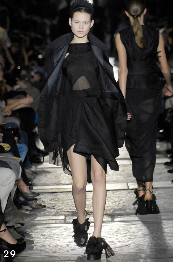 Rick Owens Green Asymmetrical Semi-Sheer Top