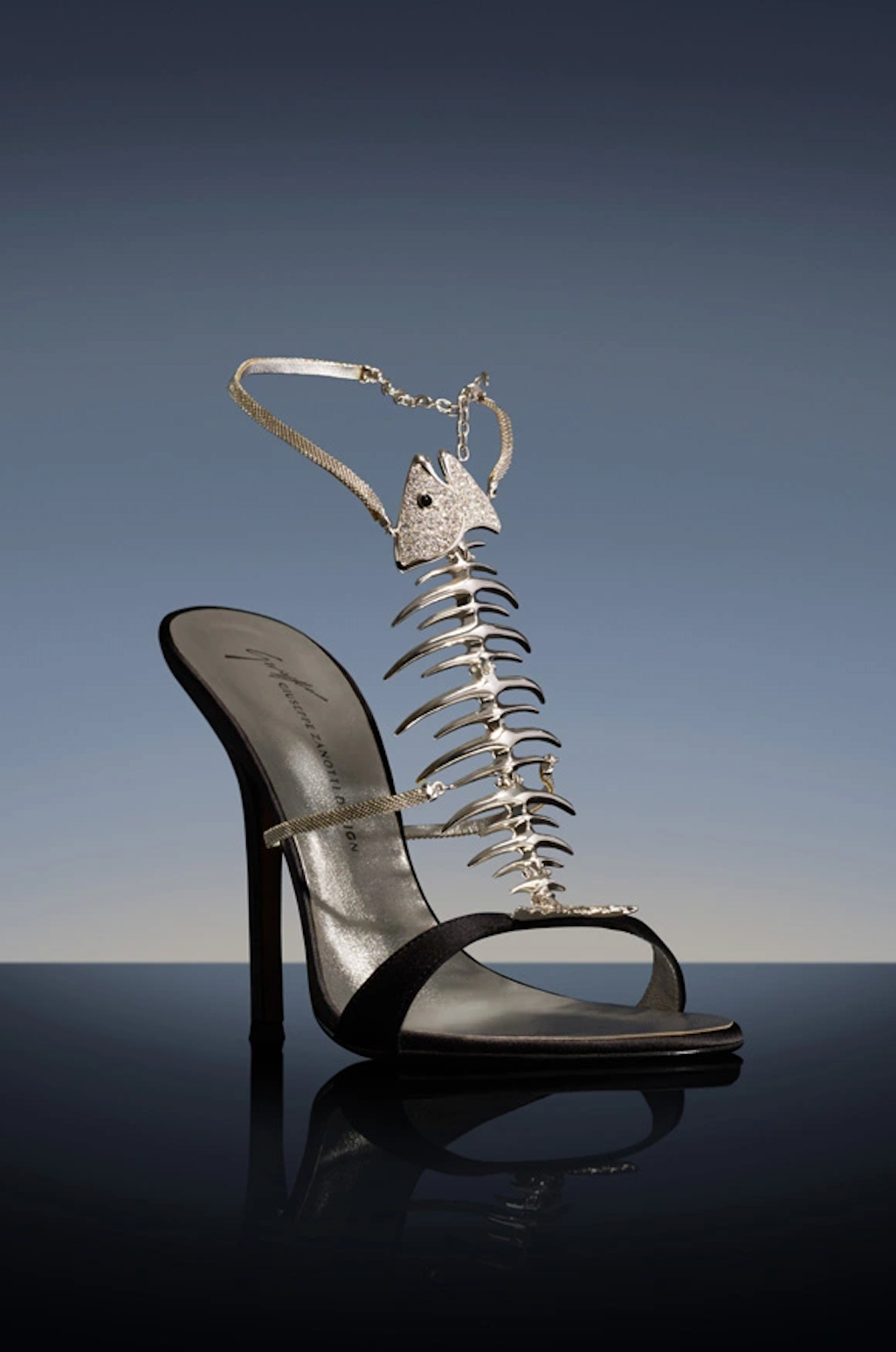 Giuseppe Zanotti Fishbone Sandal Heels