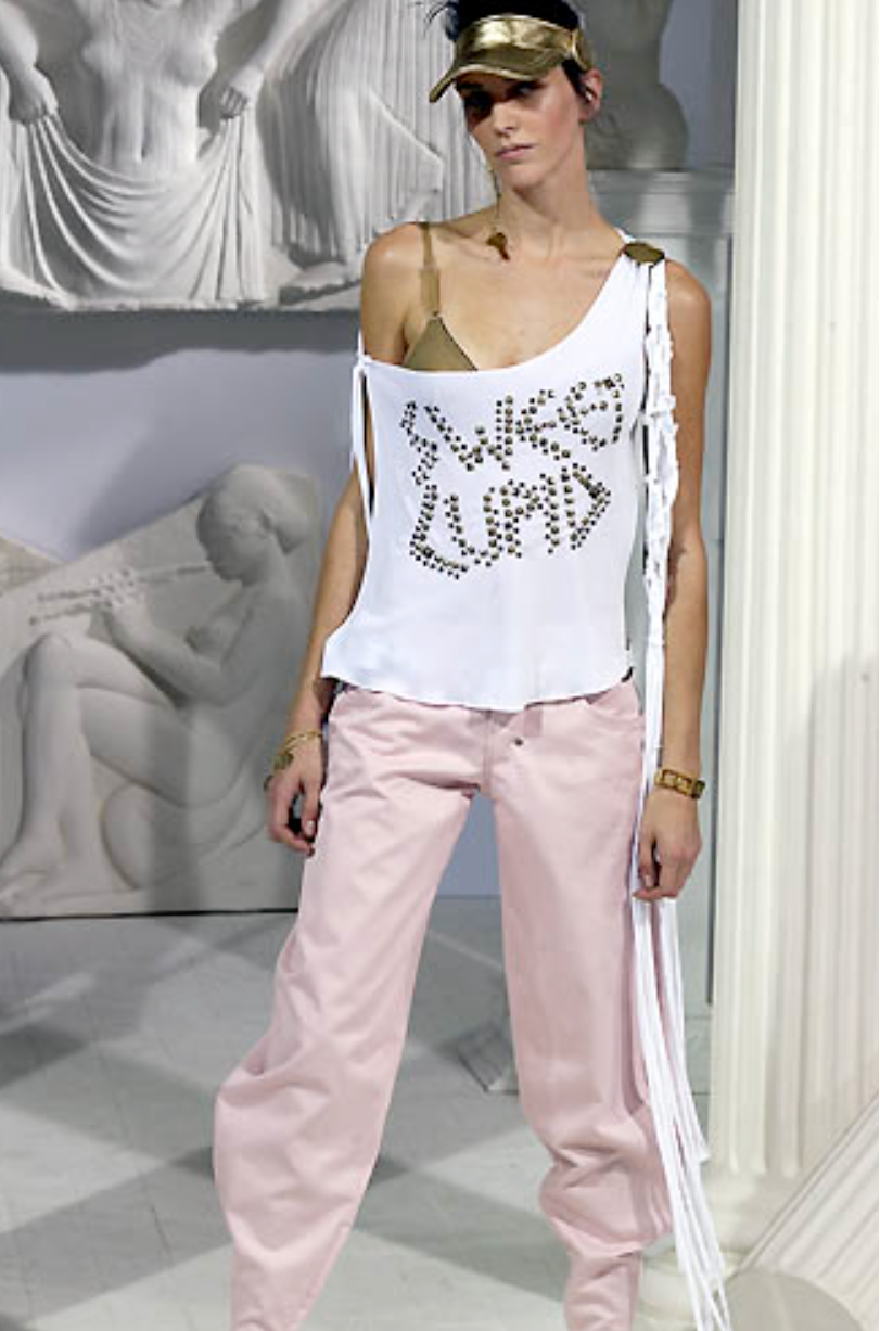 Dolce & Gabbana “Sweet Cupid” Studded One Shoulder Top