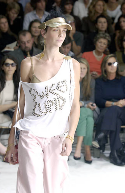 Dolce & Gabbana “Sweet Cupid” Studded One Shoulder Top