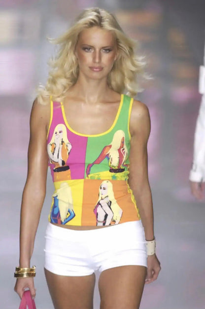 Versace Neon Pop-Art Donatella Warhol Top
