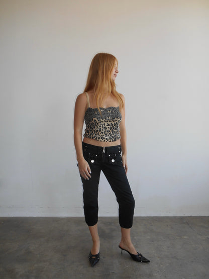 Dsquared² Zipper Detailed Capris Pants