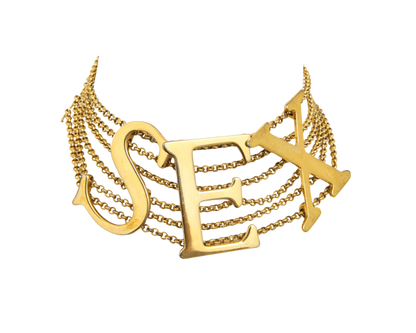 Dolce & Gabbana Gold “Sex” Necklace