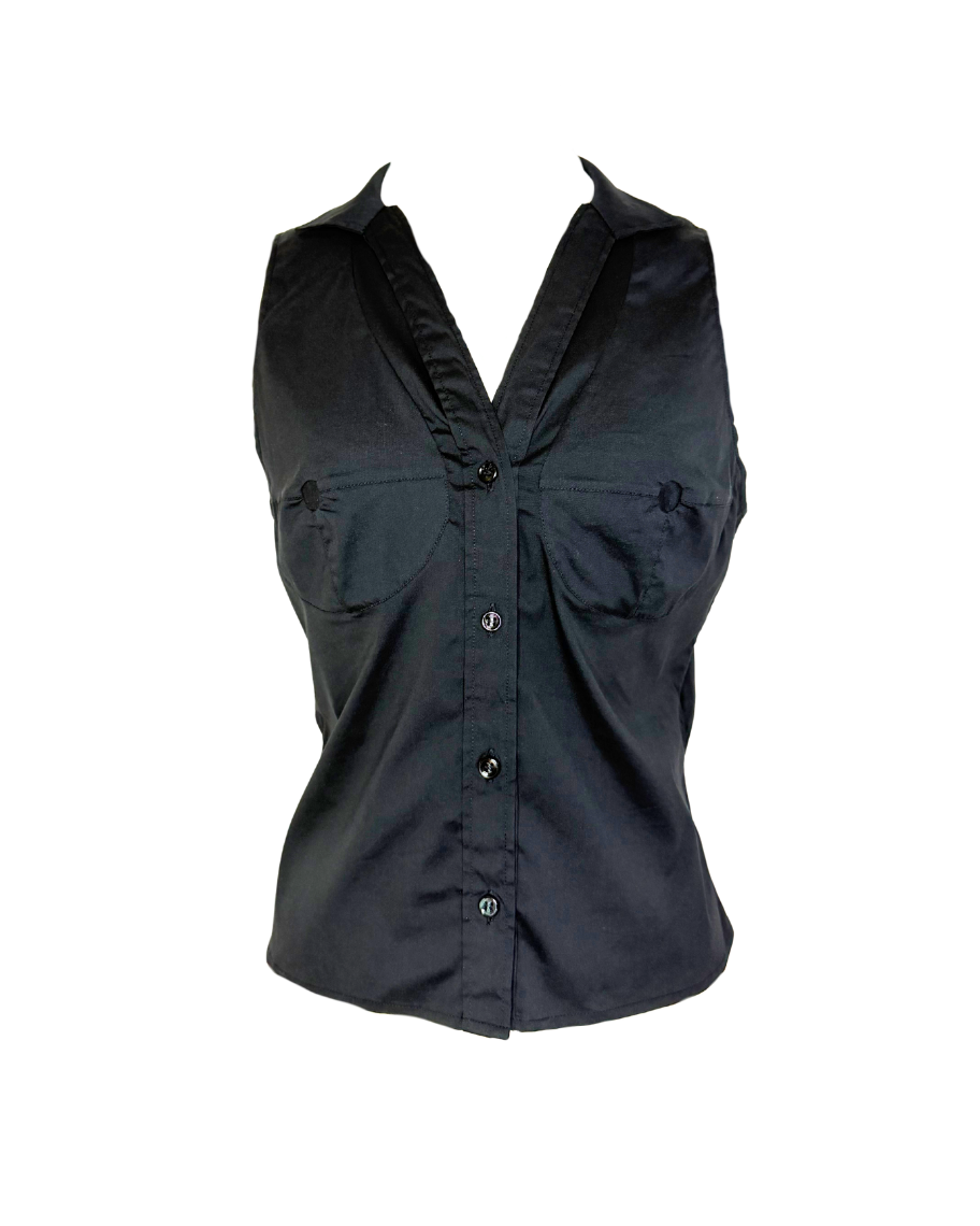 Yves Saint Laurent by Tom Ford Button-up Bust Top
