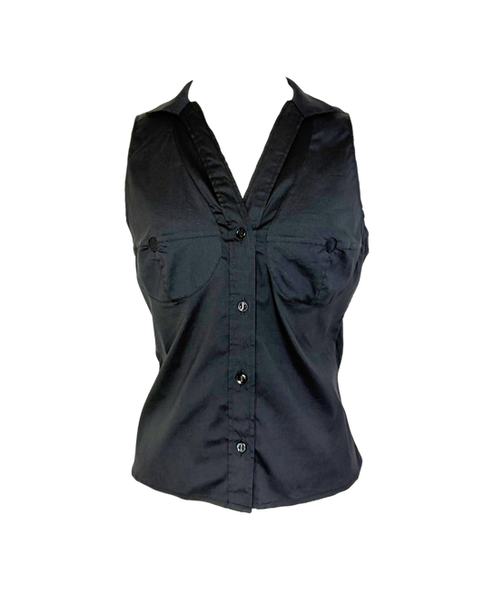 Yves Saint Laurent by Tom Ford Button-up Bust Top