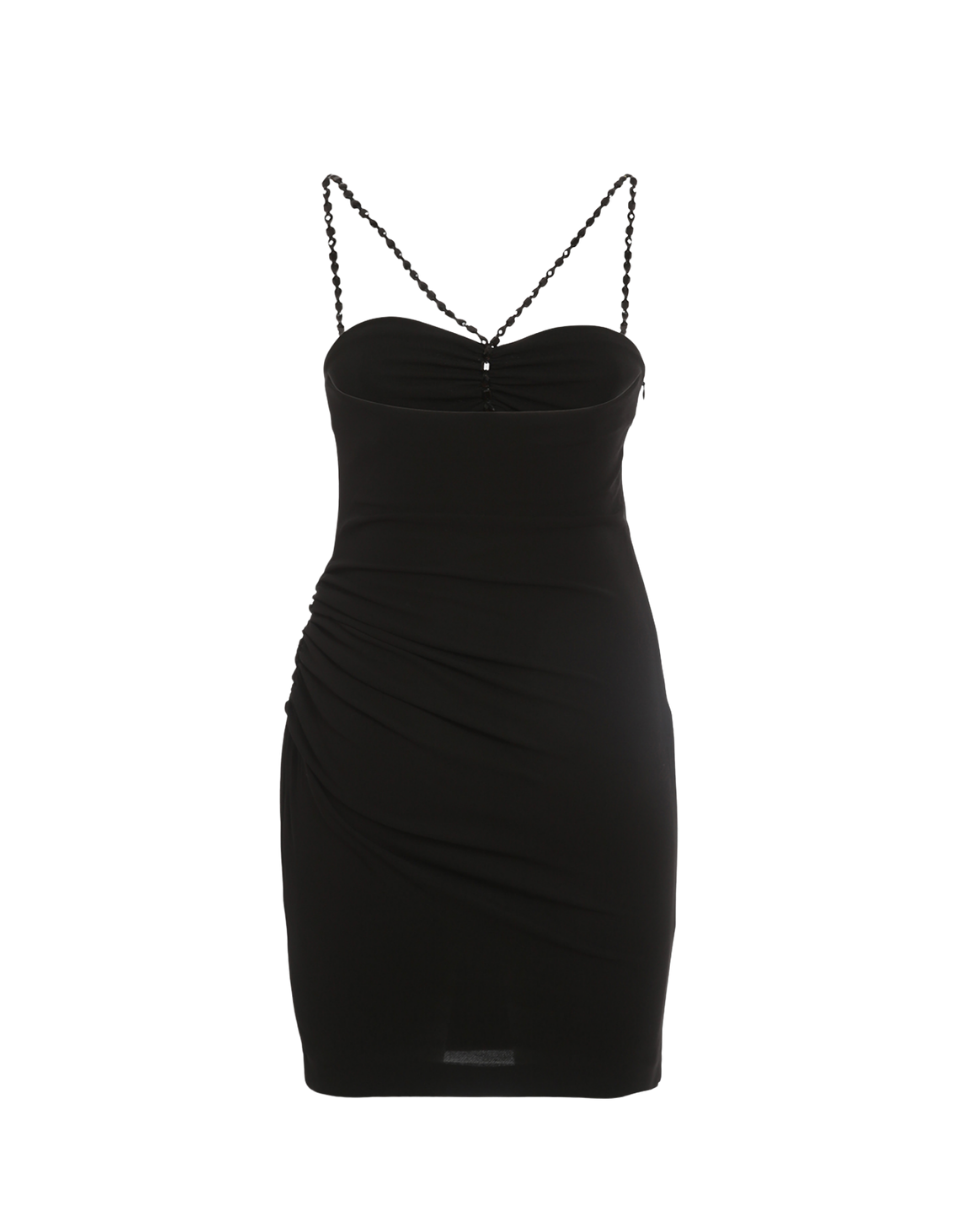 Dsquared² Beaded Halter Mini Dress