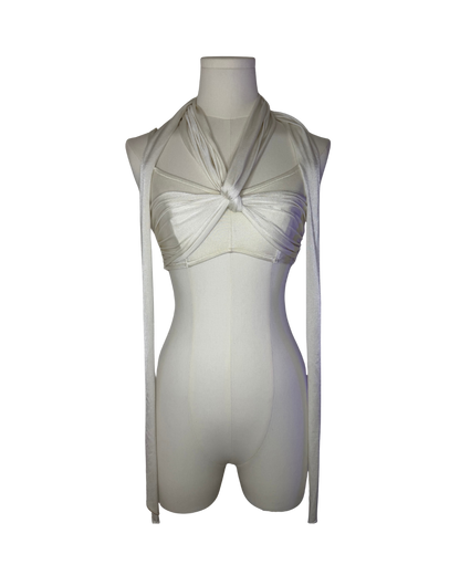 Dolce & Gabbana White Convertible Wrap Top