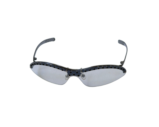Jean Paul Gaultier Clear Studded Sunglasses