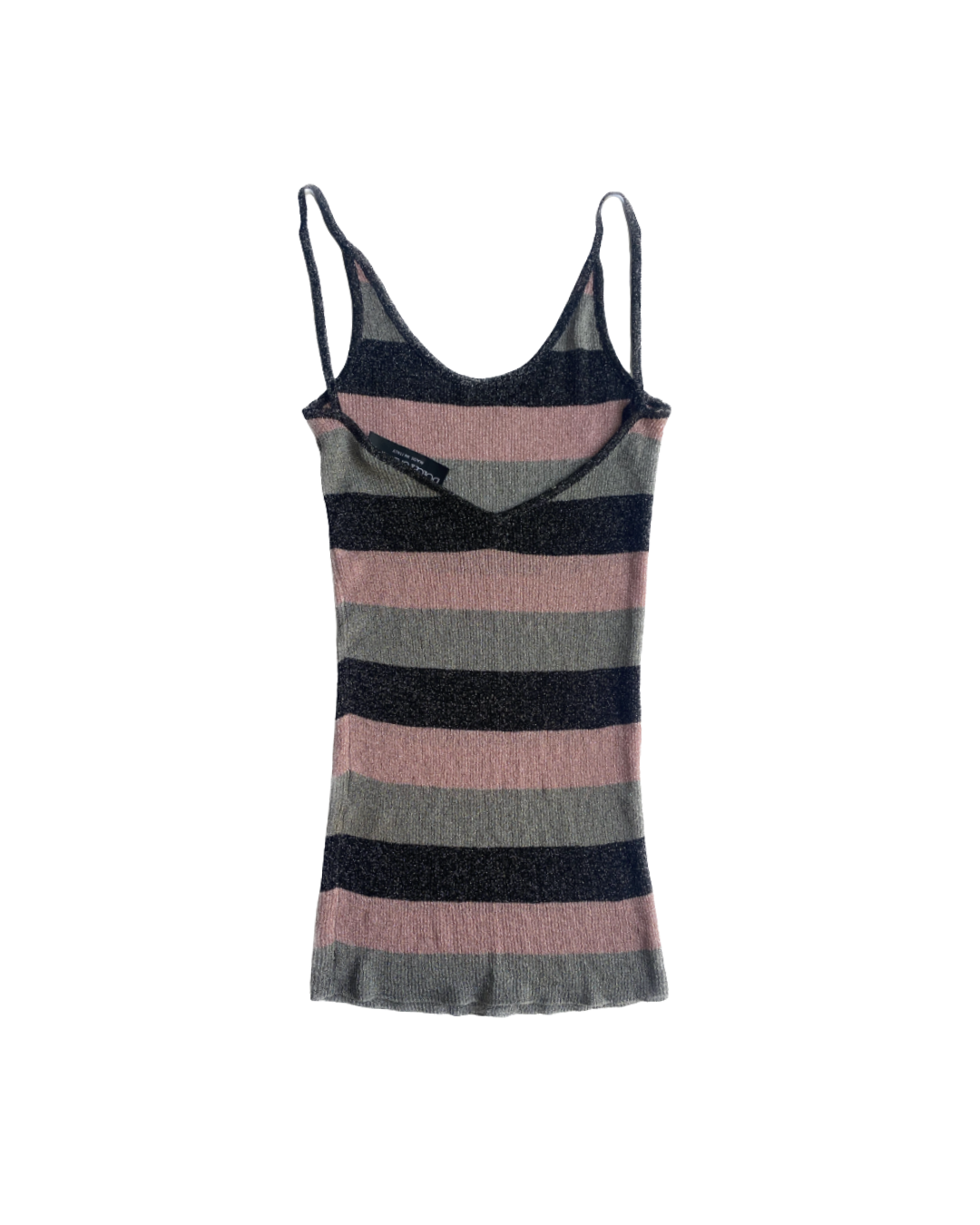 Dolce & Gabbana Glitter Striped Sheer Cami Top