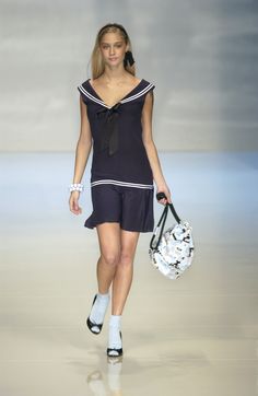 Blugirl by Blumarine Silk Sailor Mini Dress