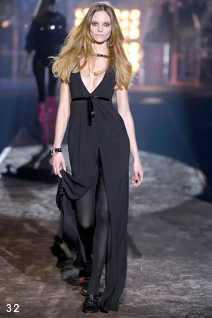 Dsquared² Leather Detailed Bondage Gown