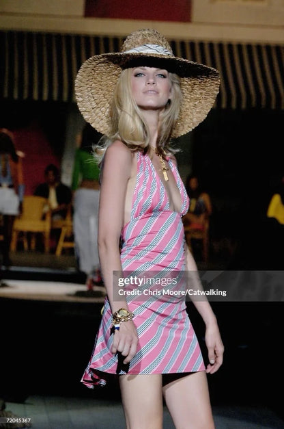 Dsquared² Striped Halter Dress