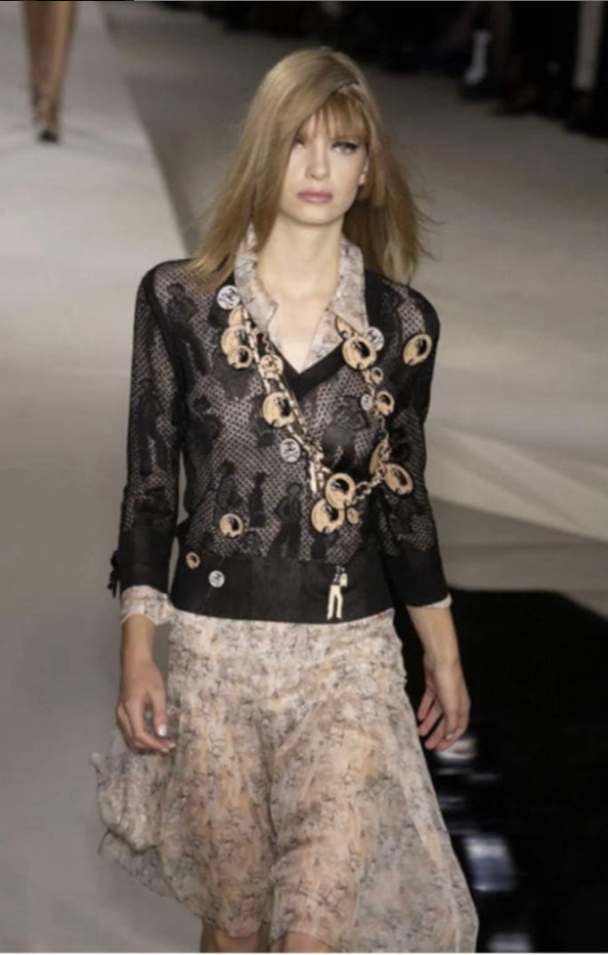 Chanel Pink Skull & Crossbones Charm Necklace/Belt