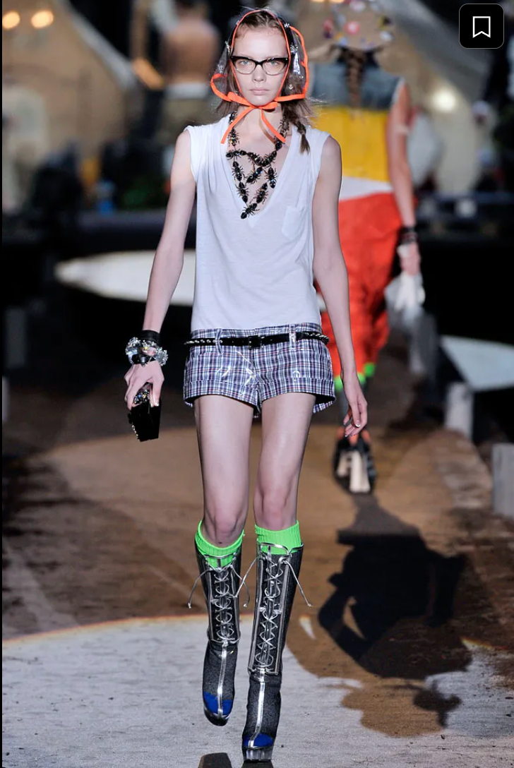 Dsquared² Gingham Bustier Top