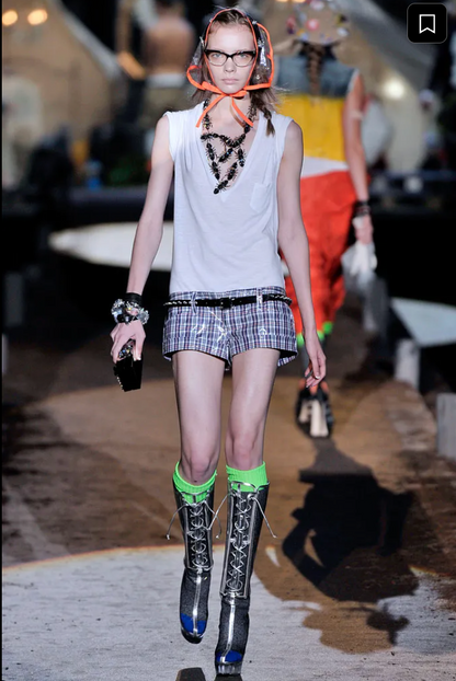 Dsquared² Gingham Bustier Top