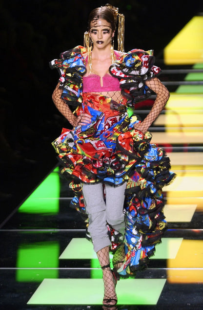Christian Dior Rasta Mania Tiered Maxi Skirt