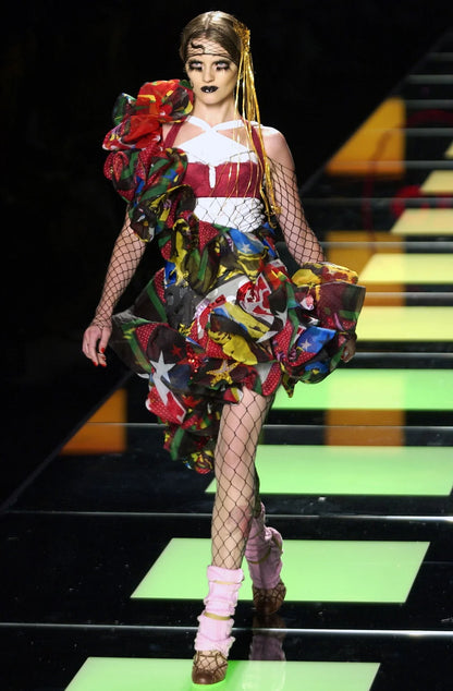Christian Dior Rasta Mania Tiered Maxi Skirt